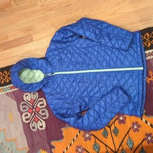 The North Face Thermoball zip up puffer jacket M blue